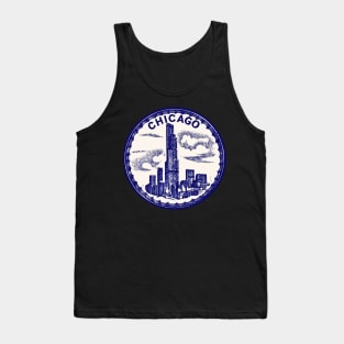 Vintage Style Chicago Decal Tank Top